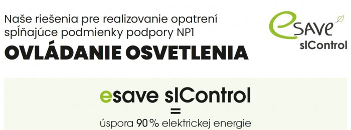 Naše riešenia pre získanie podpory formou dotácie NP1. Osvetlenie v nár. parkoch. efektívnostť, bezpečnosť, svetelný smog.