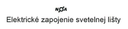 NOA GLOBAL-Elektrické zapojenie svetelnej lišty