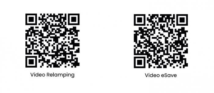 QR kódy na stiahnutie
video relampig <> video eSave control