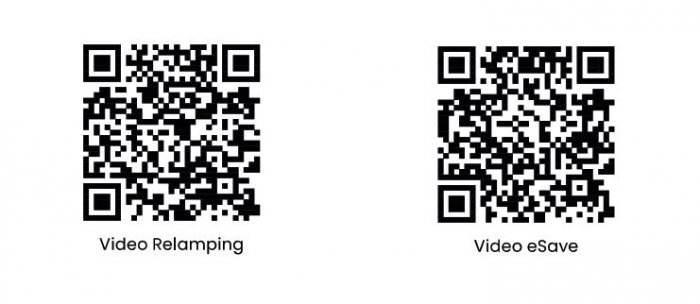 QR kódy na stiahnutie
video relampig   <>  video eSave control